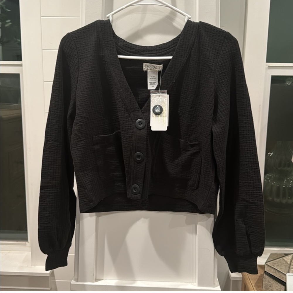 NWOT- L*Space Romy Button Up Sweater - Picture 2 of 3